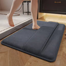 GobekUsa Absorbent Coral Velvet Bathroom Door Mat