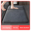 GobekUsa Absorbent Coral Velvet Bathroom Door Mat