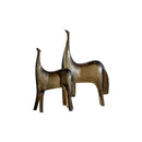 GobekUsa Horse Couple & Foal Sculpture Set - Abstract Animal Ornaments for Home Decor