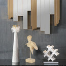 GobekUsa David Bust Resin Sculpture | Abstract Nude Man Figurine for Room Decor
