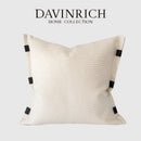 GobekUsa Beige Textured Pillow Cover Abstract Design 45x45, Lumbar Support & Decor Accessory