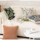 GobekUsa Beige Textured Pillow Cover Abstract Design 45x45, Lumbar Support & Decor Accessory