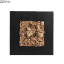 GobekUsa Gilded Fabric Hanging Painting Abstract Artwork Modern Relief Wall Picture