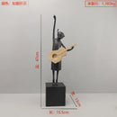 Abstract Guitarist Resin Sculptures by GobekUsa: Musical Instrument Decor for Home