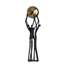 GobekUsa Human Figure Sculpture Golden Ball Holder Metal Figurine Home Decor