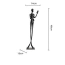 GobekUsa Human Figure Sculpture Acrobatics Art Decor Abstract Figurine Metal Handicrafts