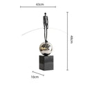 GobekUsa Human Figure Sculpture Acrobatics Art Decor Abstract Figurine Metal Handicrafts