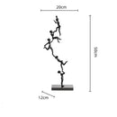 GobekUsa Human Figure Sculpture Acrobatics Art Decor Abstract Figurine Metal Handicrafts
