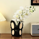 GobekUsa Black Butterfly Ceramic Vase - Abstract Shape for Floral Arrangements & Home Decor
