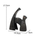 GobekUsa Bull Statue: Abstract Cast Iron Cattle Sculpture for Modern Home Decor
