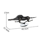 GobekUsa Bull Statue: Abstract Cast Iron Cattle Sculpture for Modern Home Decor