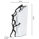 GobekUsa Gymnast Metal Handicraft Figure Home Decor Figurine Table Sculpture Accessory