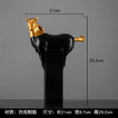 GobekUsa Golden Horse Abstract Sculpture: Elegant Running Horse Figurine for Home Decor