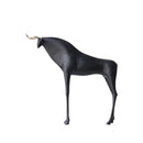 GobekUsa Iron Horse Figurine: Abstract Animal Cattle Ornament for Home Decor