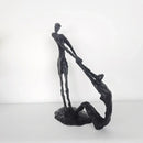 GobekUsa Hand in Hand Dance Sculpture - Metal Abstract Figurine for Room Decoration