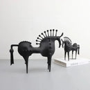GobekUsa Abstract Horse Metal Sculpture Decorative Figurine - Home Decoration Accessory