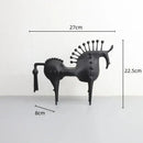 GobekUsa Abstract Horse Metal Sculpture Decorative Figurine - Home Decoration Accessory
