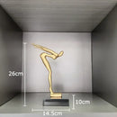 GobekUsa Gymnast Statue Desk Ornament Metal Sculpture Room Decor