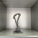 GobekUsa Gymnast Statue Desk Ornament Metal Sculpture Room Decor
