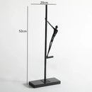 GobekUsa Black Metal Sports Figure Sculpture for Elegant Home Decor