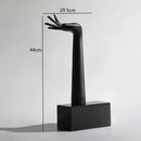 GobekUsa Black Metal Sports Figure Sculpture for Elegant Home Decor