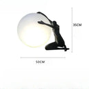 GobekUsa Ball Holding Character Resins Lamp for Living Room Bedroom
