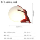 GobekUsa Ball Holding Character Resins Lamp for Living Room Bedroom