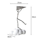 Resin Paper Airplane Cloud Figurine - Black Cartoon Abstract Modern Minimalist Style Home Decor