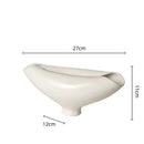 GobekUsa Elliptic Resin Flower Pot Vase Home Decor Floral Arrangement Accessories