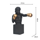 GobekUsa Boxer Resin Statue: Abstract Movement Figure Ornament for Home Decor