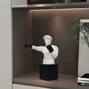 GobekUsa Boxer Resin Statue: Abstract Movement Figure Ornament for Home Decor