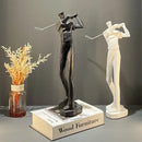 GobekUsa Golf Player Sculpture Abstract Human Body Figure Statue Resin Decor Figurine