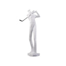 GobekUsa Golf Player Sculpture Abstract Human Body Figure Statue Resin Decor Figurine