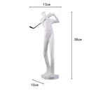 GobekUsa Golf Player Sculpture Abstract Human Body Figure Statue Resin Decor Figurine
