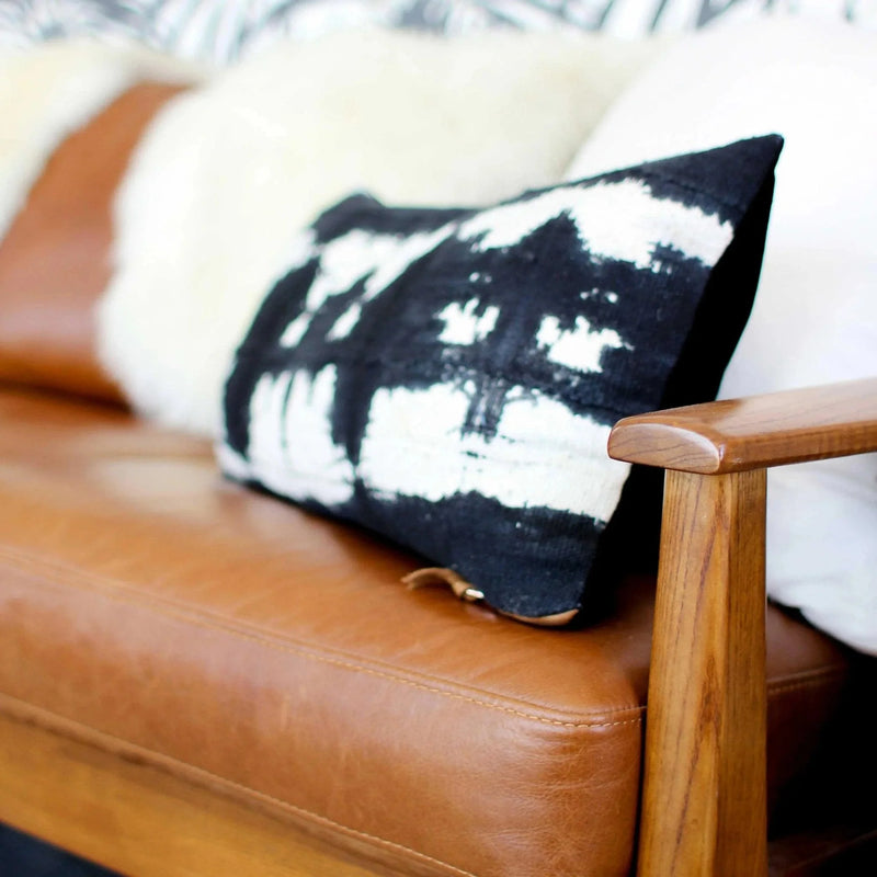 Black & White Chair Throw Pillow