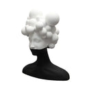 GobekUsa Abstract Woman Figurine Resin Sculpture Home Decor Human Head Statue