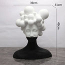 GobekUsa Abstract Woman Figurine Resin Sculpture Home Decor Human Head Statue