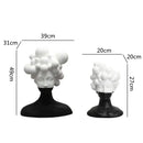 GobekUsa Abstract Woman Figurine Resin Sculpture Home Decor Human Head Statue