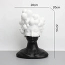 GobekUsa Abstract Woman Figurine Resin Sculpture Home Decor Human Head Statue