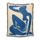 GobekUsa Geometric Knitted Tassels Throw Blanket