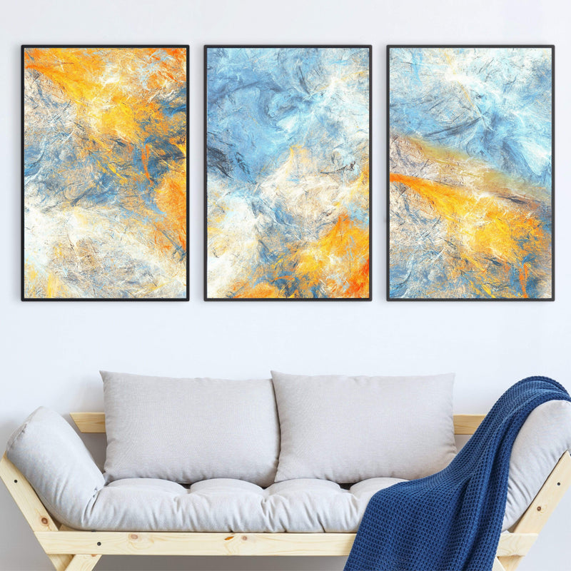 Abstract Blue Canvas