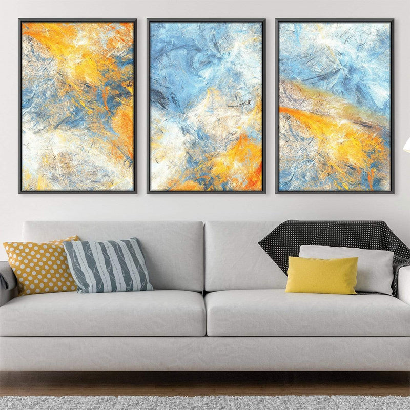 Abstract Blue Canvas