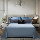 GobekUsa 1500TC Jacquard Egyptian Cotton Bedding Set: Queen King Linens, Duvet Cover, Sheets