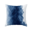 Abstract blue ink and gold edge cushion cover set living room by Decorbites
