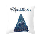 Abstract blue ink and gold edge cushion cover set living room by Decorbites