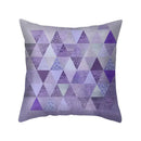 Abstract blue & purple polyester pillow case bedroom throw cover by Decorbites