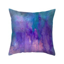 Abstract blue & purple polyester pillow case bedroom throw cover by Decorbites