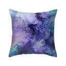 Abstract blue & purple polyester pillow case bedroom throw cover by Decorbites