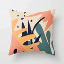 Abstract botanical earthy decorative pillowcase living room cushion cover by Decorbites