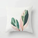 Abstract botanical earthy decorative pillowcase living room cushion cover by Decorbites